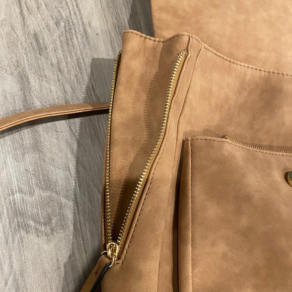 Saddle tan backpack purse - Picture 6 of 6